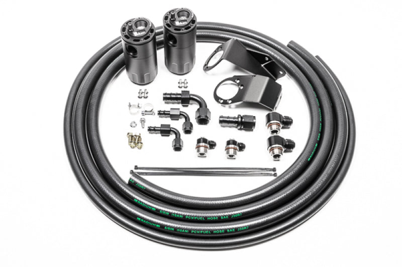 Radium Engineering Dual Catch Can Kit for Nissan S13 (1989-1994) - Fluid Lock System