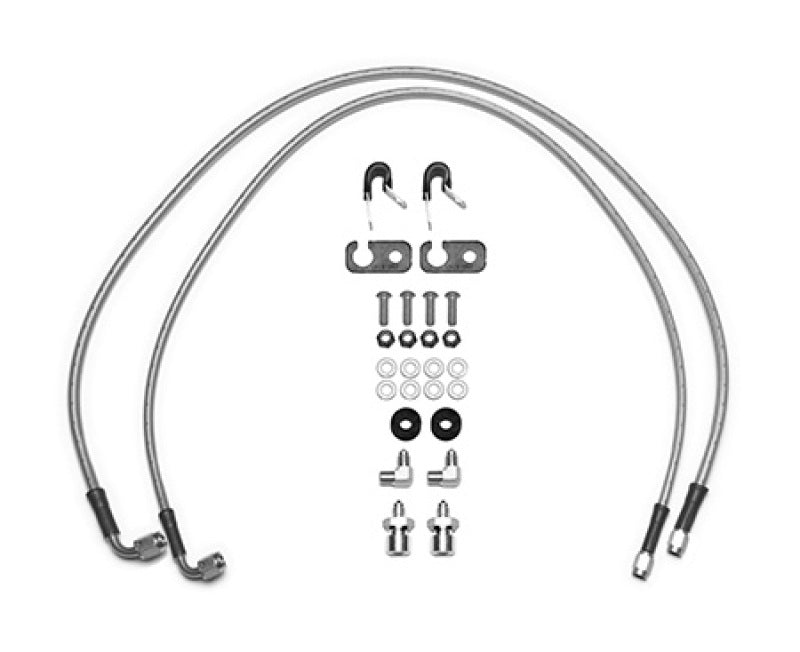 Wilwood 18-22 Jeep JL Flexline Kit, 33-inch -3 M10-1.0 IF with 1/8-27 NPT Straight and 90-Degree Fittings