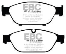 Load image into Gallery viewer, EBC Yellowstuff Front Brake Pads for Audi A6 Quattro - Part Number EBCDP42086R