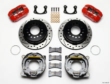 Load image into Gallery viewer, Wilwood Dynapro Low-Profile 11-inch P-Brake Kit with Red Calipers for Ford 2.50-inch Offset