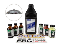Load image into Gallery viewer, EBC Racing Temp Indicator Track Pack - High-Performance Brake Fluid &amp; Temperature Strips