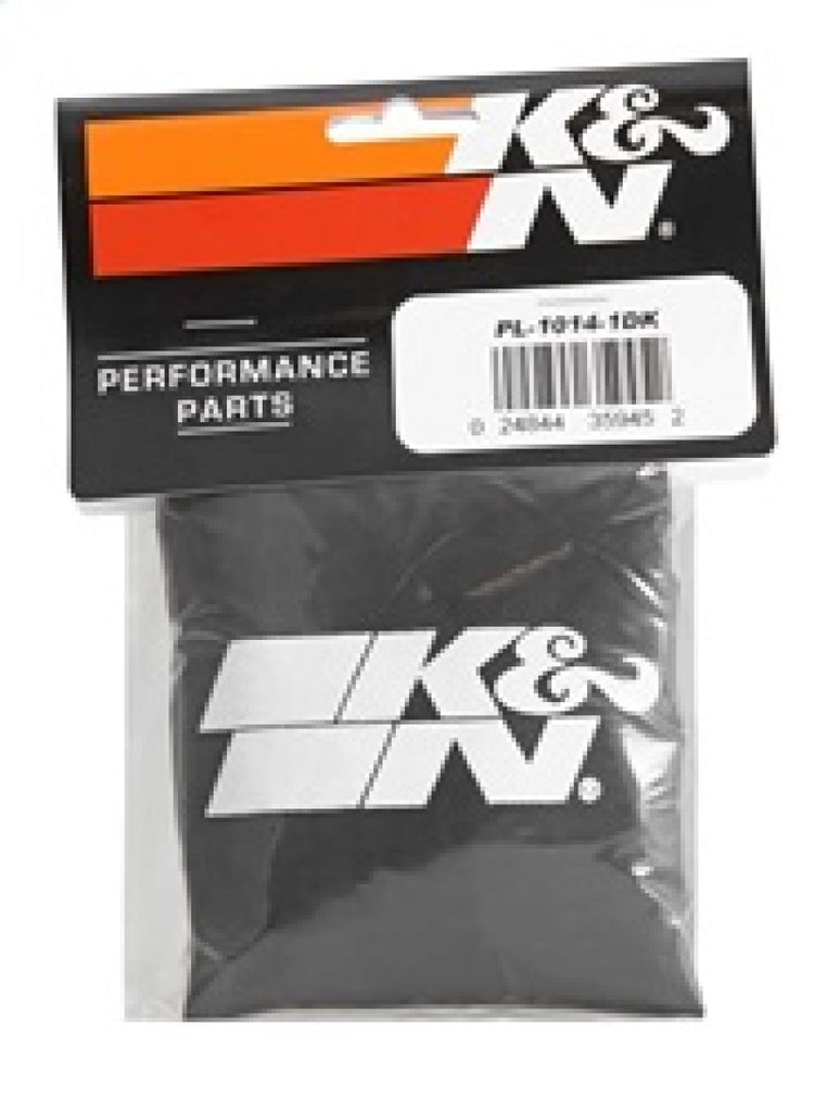K&N Polaris Black Round Drycharger Air Filter Wrap 11.25 x 3 x 3 inches for Polaris RZR Models