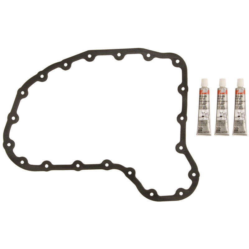 Fel-Pro OS 30784 Engine Oil Pan Gasket Set for Toyota Tacoma - High-Temperature Rubber-Coated Fiber
