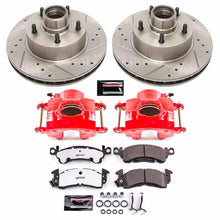 Load image into Gallery viewer, PowerStop Z26 Street Warrior Brake Upgrade Kit with Powder Coated Calipers for 1981-1986 Pontiac Firebird &amp; Chevrolet Camaro