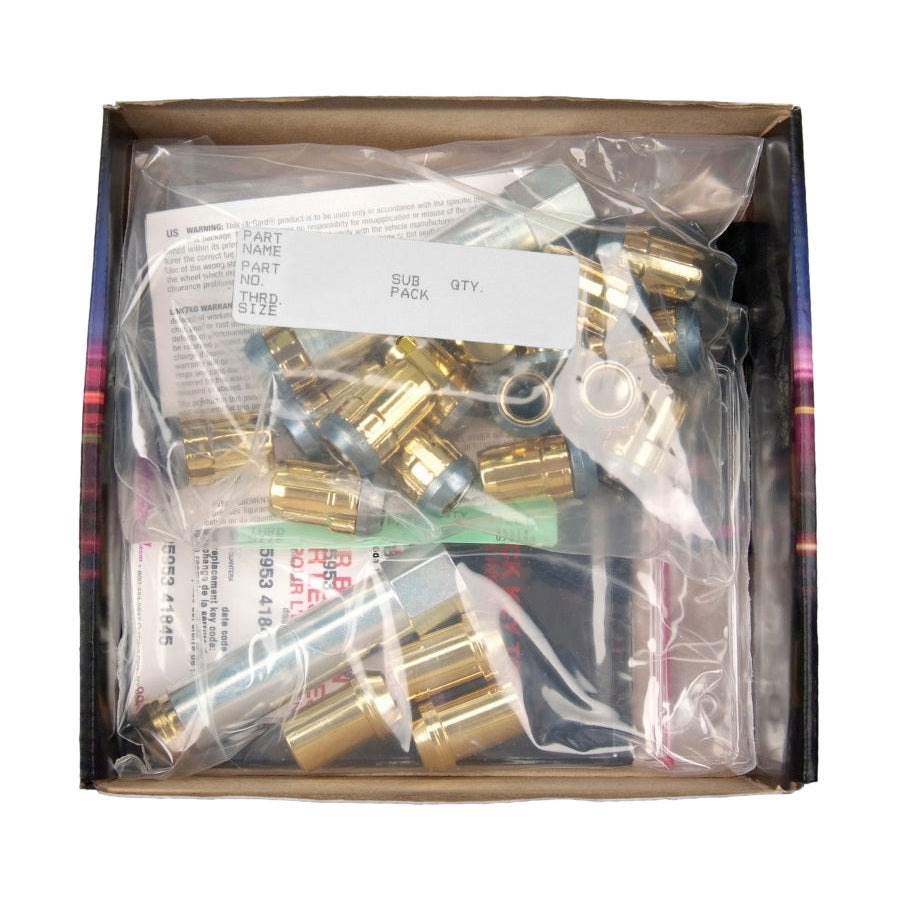 McGard SplineDrive Tuner 5 Lug Installation Kit with Locks & Tool for Nissan Maxima - Gold (Part Number mcg65554GD)