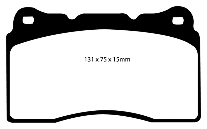 EBC Yellowstuff Brake Pads for Honda Civic Type-R FK8 * High-Performance Street and Track Use