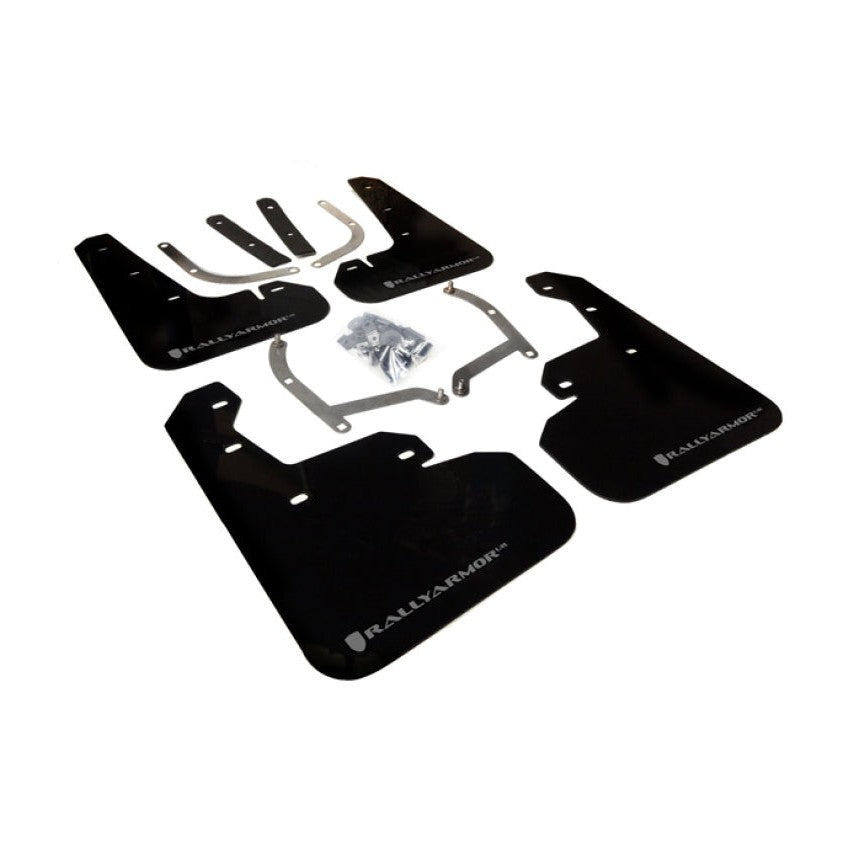 Rally Armor 17-23 Subaru Impreza 4D/5D Black UR Mud Flap with Silver Logo – Premium Polyurethane Protection