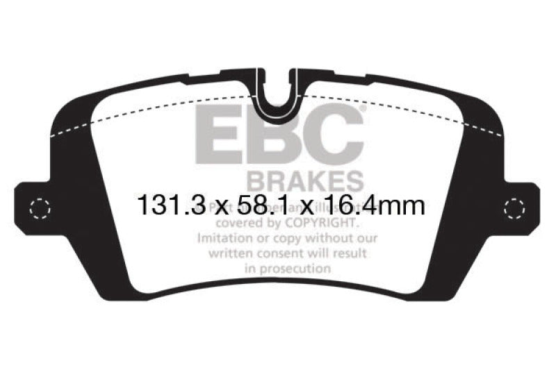 EBC Greenstuff 6000 Series Rear Brake Pads for Land Rover Range Rover 2013-2015