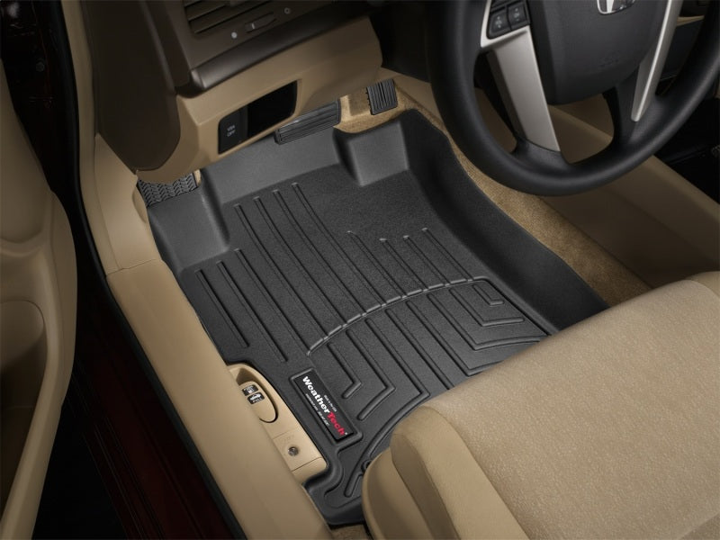 WeatherTech FloorLiner DigitalFit Front Floor Mat for 2008-2010 Honda Accord - Black