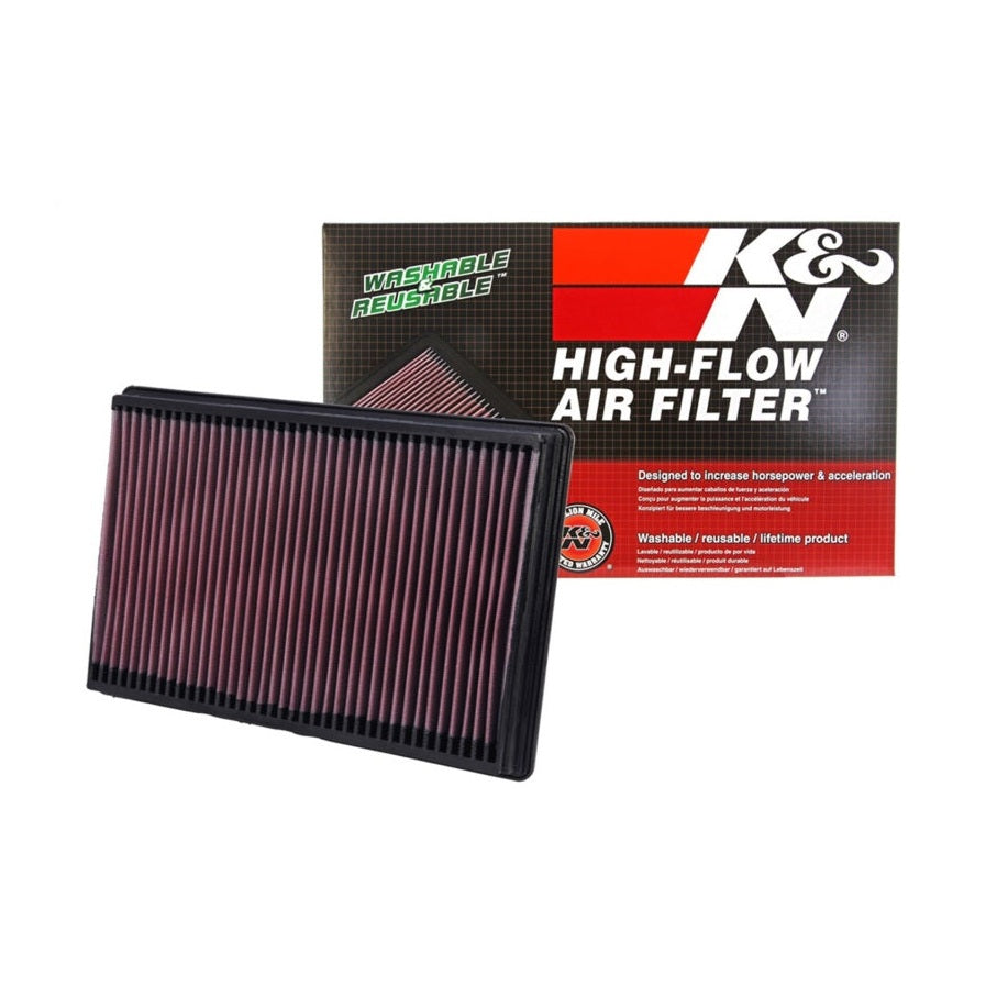 K&N Engineering 33-2247 High-Flow Drop-In Air Filter for Dodge Ram 1500, 2500, 3500 (2005-2007) with 3.7L, 4.7L, 5.7L Engines