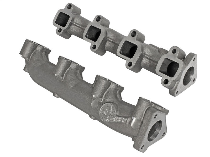 aFe Power BladeRunner Ported Ductile Iron Exhaust Manifold for 2001-2016 GM Diesel Trucks V8-6.6L (td)