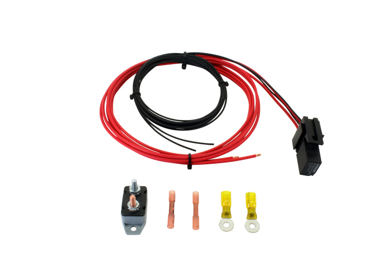 AEM 20 Amp Relay Wiring Kit with Auto-Reset Circuit Breaker for Automotive Applications