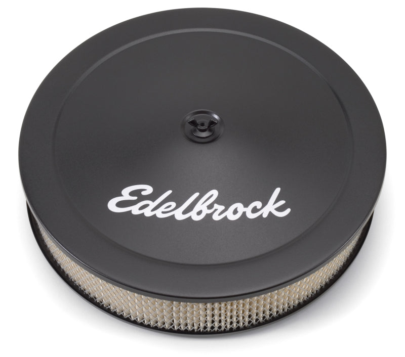 Edelbrock Part #1223 Triple Chrome Round Air Cleaner for 5-1/8" Carburetors