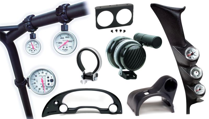 AutoMeter 99-01 Ford Super Duty Cell Phone and Cup Holder with Dual Deep Wells