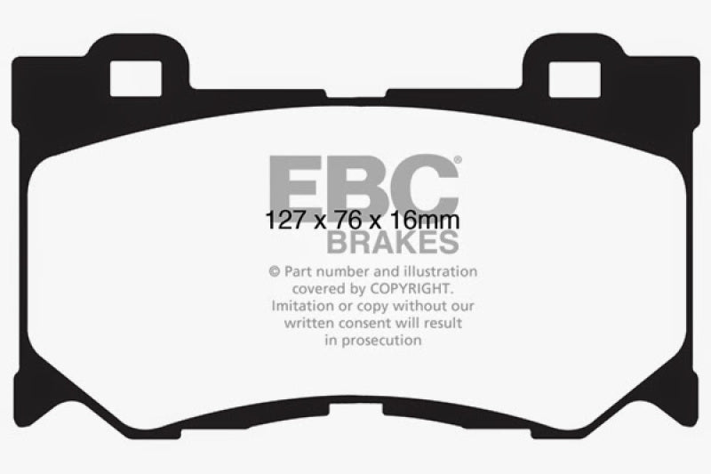 EBC Yellowstuff Brake Pads for Nissan 370Z and Infiniti G37 * High-Performance Street and Track Use