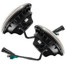 Load image into Gallery viewer, Oracle Lighting Jeep Wrangler JK Switchback LED Halo Headlights with Amber/White Integrated Turn Signal - Part #orl5769-123