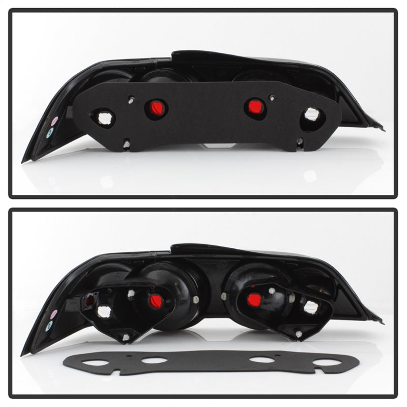Spyder Auto Acura RSX 2002-2004 Euro Style Tail Lights with Black Finish Part Number ALT-YD-ARSX02-BK