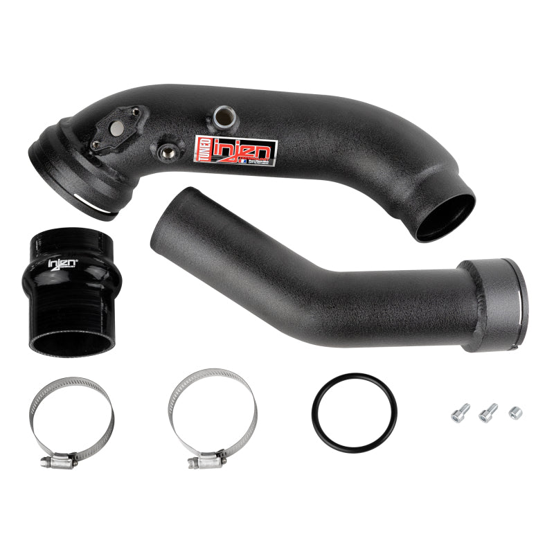 Injen SES1128ICP Wrinkle Black Cold Side Intercooler Pipe for BMW 2012-2018