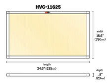 Load image into Gallery viewer, K&amp;N Engineering HVAC Filter 16 x 25 x 1 - Reusable Pleated Synthetic Air Filter for Home HVAC Systems
