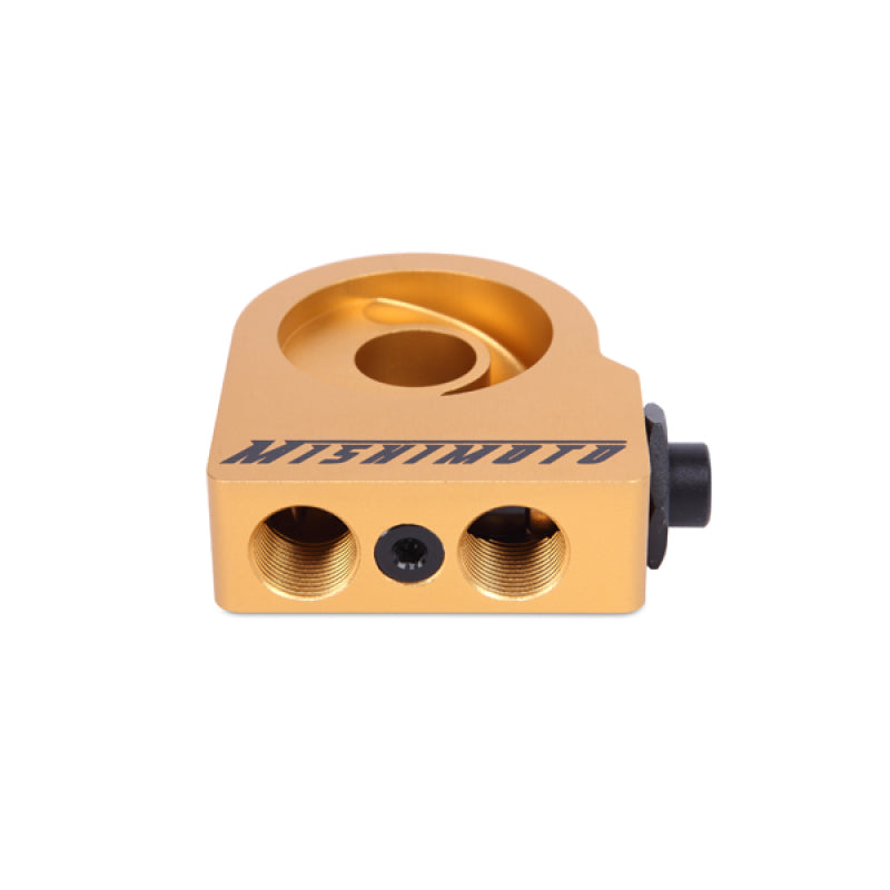 Mishimoto Thermostatic M20 Oil Sandwich Plate with Built-in Thermostat - High-Flow Aluminum Oil Cooler Adapter