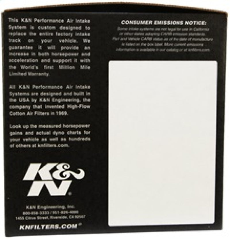 K&N Engineering 57-6002 Performance Intake Kit for 1985-1989 Nissan 300ZX V6 3.0L