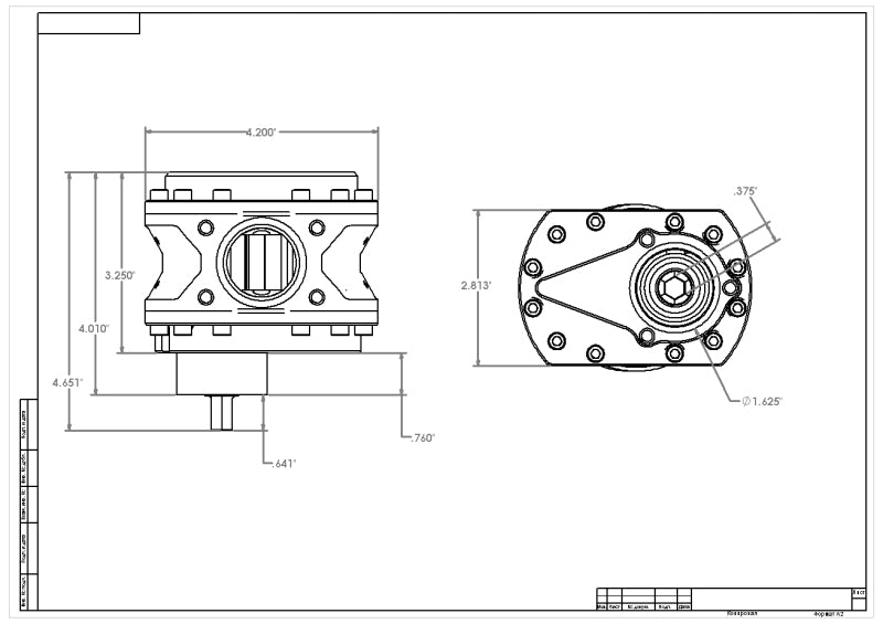 Aeromotive Spur Gear Fuel Pump - 3/8 inch Hex, 0.900 Gear, 19.5 GPM - Part Number aer11130