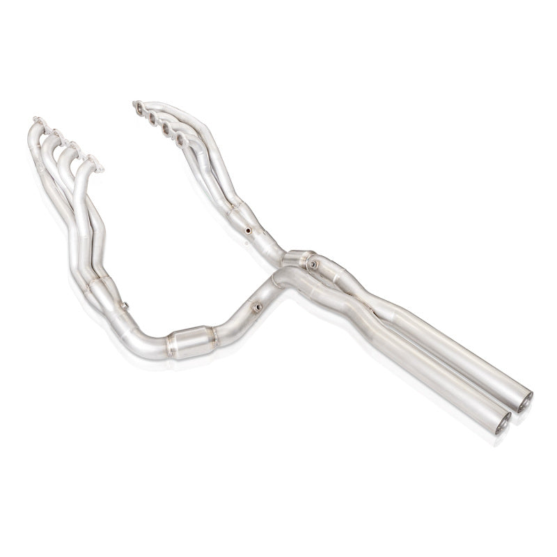 Stainless Works 2019+ Chevrolet Silverado 5.3/6.2 Catted Headers with 1-7/8 inch Primaries and X-Pipe for GMC Sierra 1500