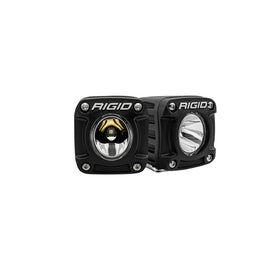 Rigid Industries Revolve Light Pod with Amber Trim Ring * Compact LED Auxiliary Light for Automotive Use