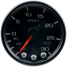 Load image into Gallery viewer, AutoMeter Spek-Pro Vacuum and Boost Gauge 2-1/16 Inch with Peak, Warning, and Color-Selectable Illumination