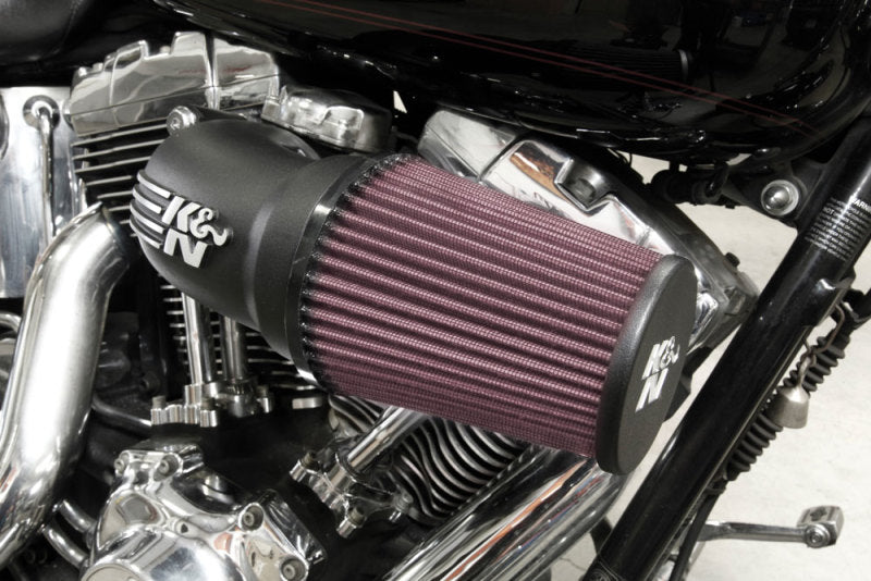 K&N Engineering Part 57-1137 High-Flow Air Intake System for Harley-Davidson Touring, Softail, and Sportster Models