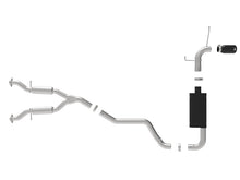 Load image into Gallery viewer, aFe Large Bore HD 3-inch Stainless Steel Cat-Back Exhaust System with Black Tips for Jeep Grand Cherokee (WK2) 2014-2016 V6-3.6L