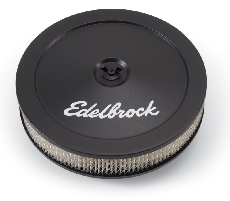 Edelbrock Pro-Flo Series 10-inch Chrome Round Air Cleaner with Paper Element, Part #1203