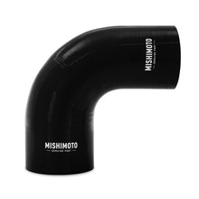 Load image into Gallery viewer, Mishimoto 90-Degree Silicone Reducer Coupler 3.5in to 4in – Black