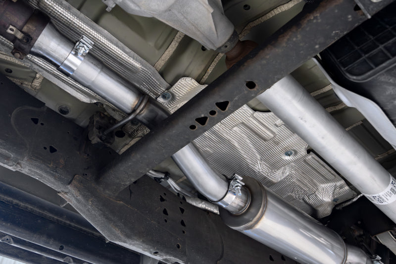 MBRP Armor Lite Series T304 Stainless Steel Dual Split Cat-Back Exhaust System with Quad Carbon Fiber Tips for 2021-2023 Chevrolet Tahoe and GMC Yukon