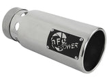 aFe Saturn 4S Stainless Steel Intercooled Exhaust Tip - Polished 4 in Inlet x 5 in Outlet x 12 in Length