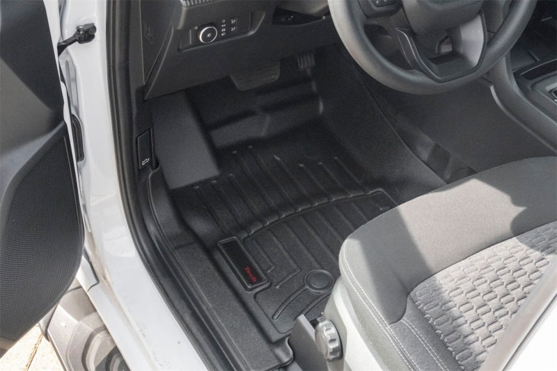 WeatherTech FloorLiner DigitalFit Front Floor Mats for 2024-2025 Ford Ranger Vinyl Floors, Black, Part Number WET4418921V
