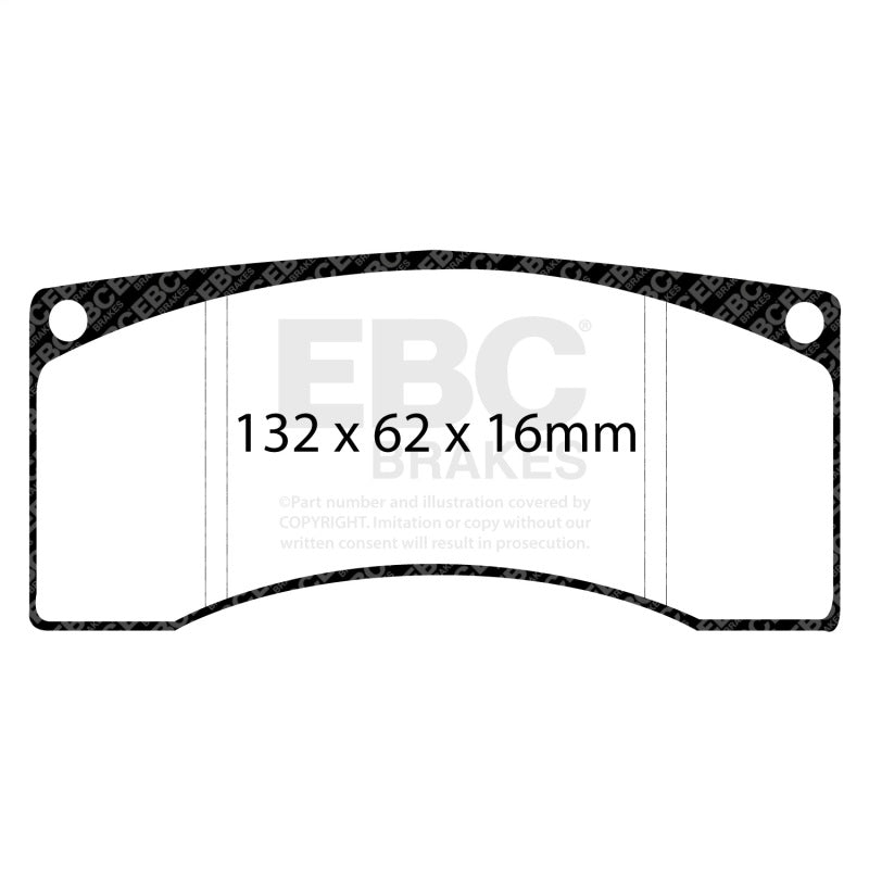 EBC DP8016.16SR11 SR-11 Sintered Racing Brake Pads for Alcon, AP Racing and Brembo Calipers
