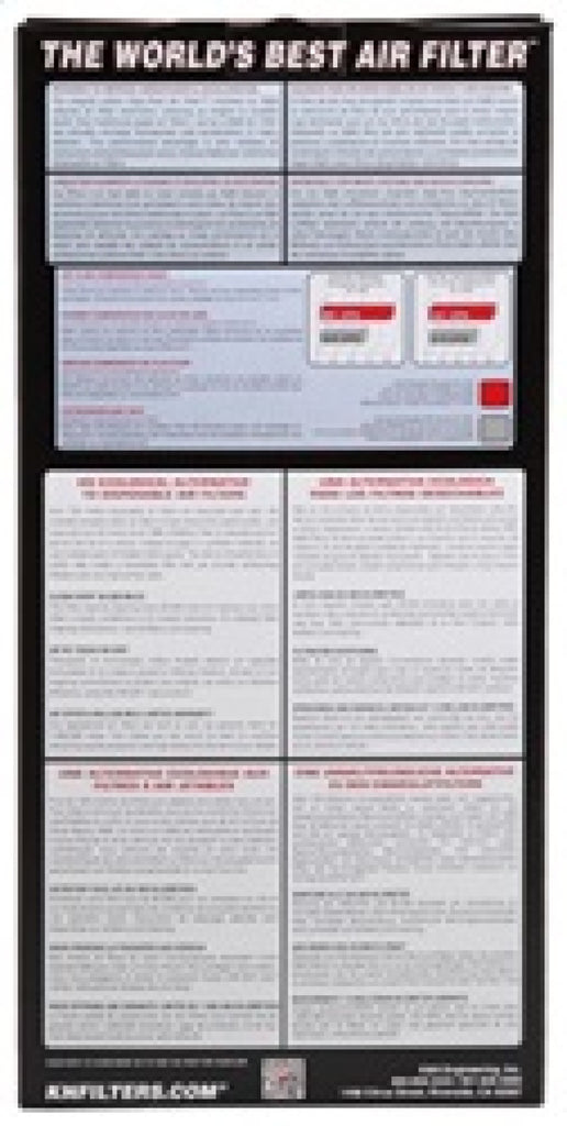 K&N Engineering Replacement High-Flow Air Filter for Volkswagen Jetta and Passat 2005-2013 * Part Number KN-2331