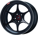 Enkei PF06 18x9.5 Inch Alloy Wheel with 5x100 Bolt Pattern and 40mm Offset - Black Machined Finish