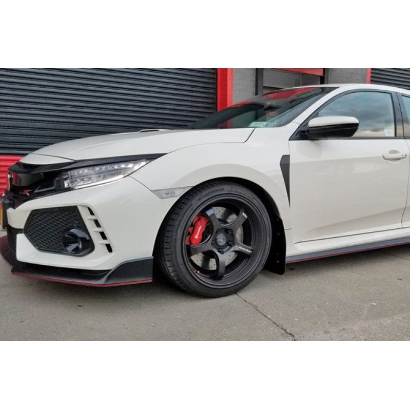 Rally Armor 17-22 Honda Civic Type R Black UR Mud Flap with Blue Logo