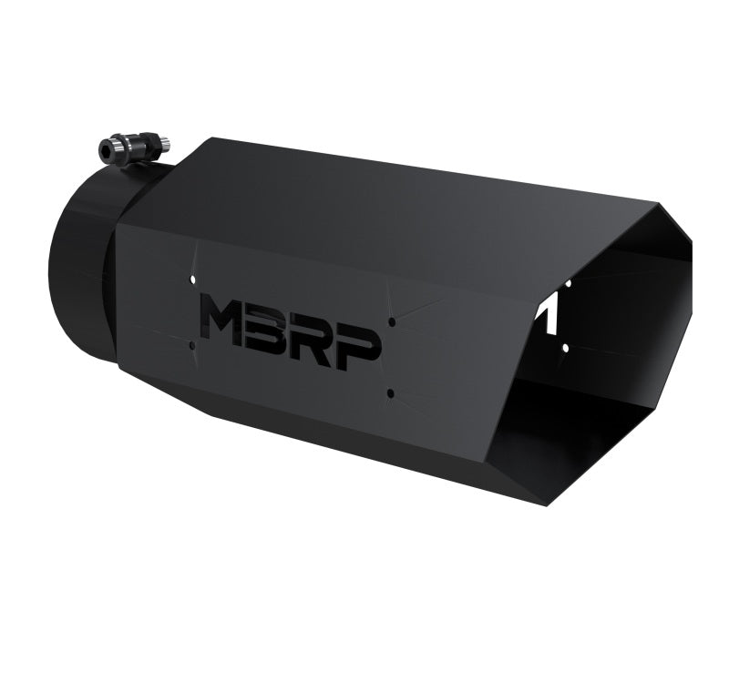 MBRP Universal Hex Exhaust Tip 5 Inch Inlet, 16 Inch Length, Black Coated - Part #mbrpT5167BLK