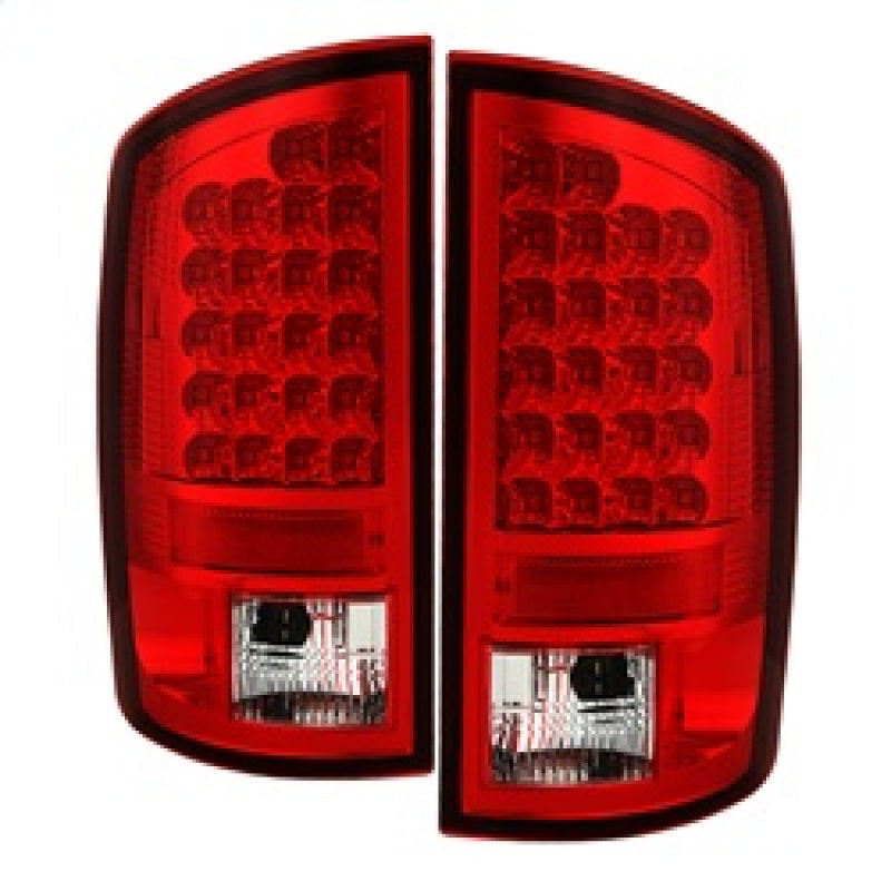 Spyder LED Tail Lights for Dodge Ram 1500 2004-2006 - Red and Clear Pair