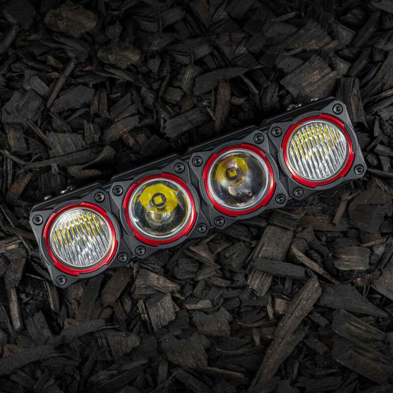 KC HiLiTES FLEX ERA LED Light Bar Bezel Kit for 10-inch Segments - Red