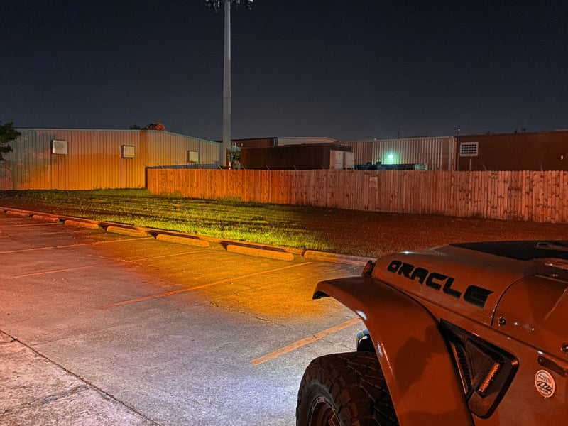 ORACLE Lighting Jeep Wrangler JL & Gladiator JT Skid Plate with Integrated LED Lighting – Amber Lens
