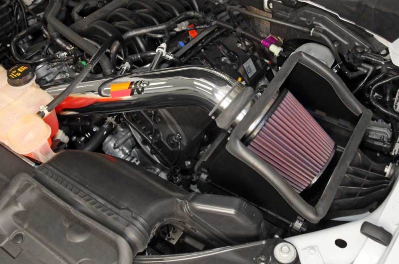 K&N Engineering Cold Air Intake System for Ford F-150 5.0L V8 * Part Number KNN77-2591KP