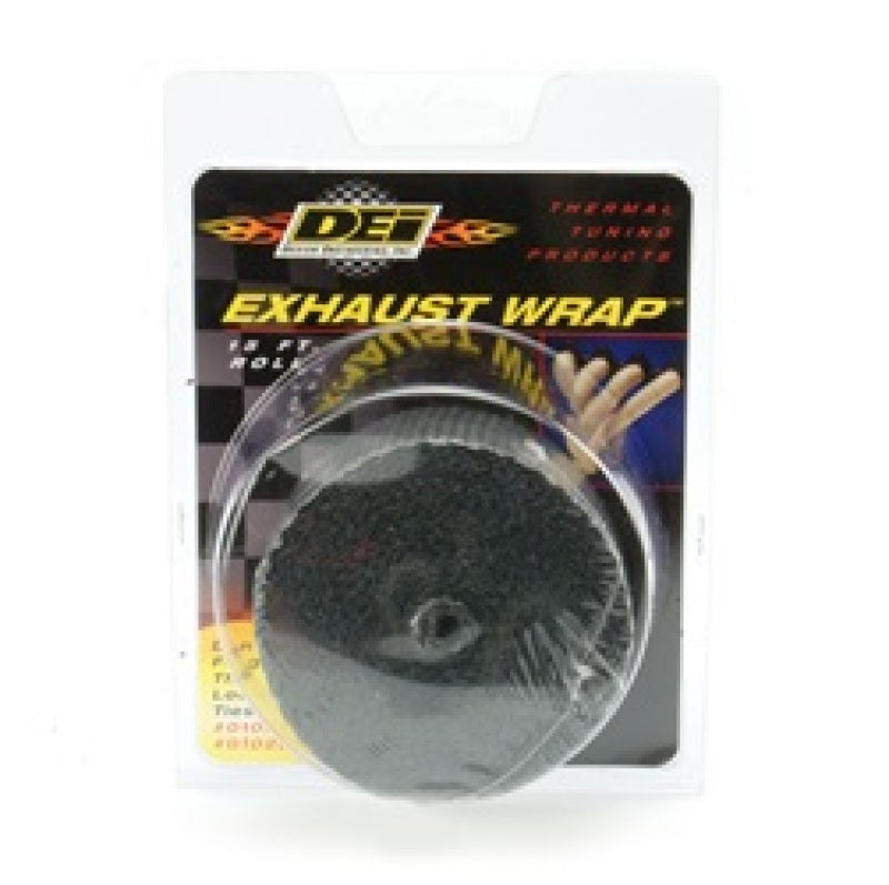DEI Exhaust Wrap 2-Inch x 15-Foot Black Glass Fiber Wrap for Improved Performance and Heat Management