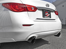 Load image into Gallery viewer, aFe Takeda 2.5-inch 304 Stainless Steel Axle-Back Exhaust System with Black Tips for Infiniti Q50 2016-2019