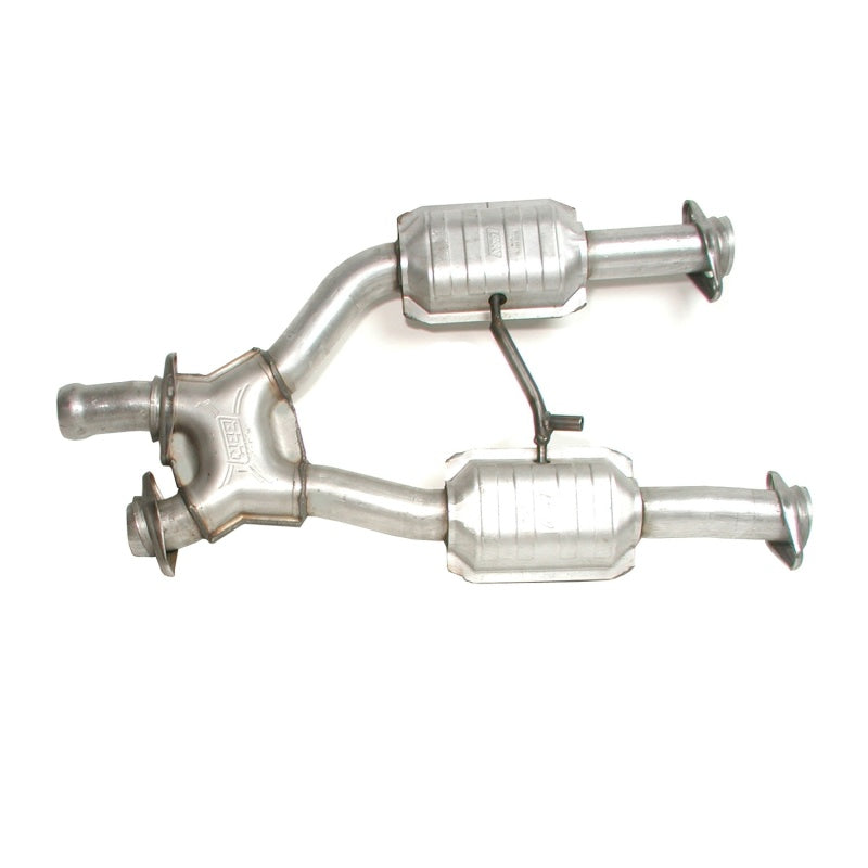 BBK 96-04 Mustang 4.6 GT / Cobra Short Mid X Pipe with Catalytic Converters - 2.5 inch for Long Tube Headers