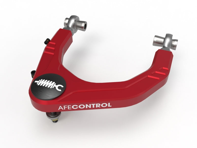 aFe Control Billet Uniball Upper Control Arm Kit for Toyota Tundra 2022-2023, Red Anodized Aluminum, Part #afe460-72T005-R
