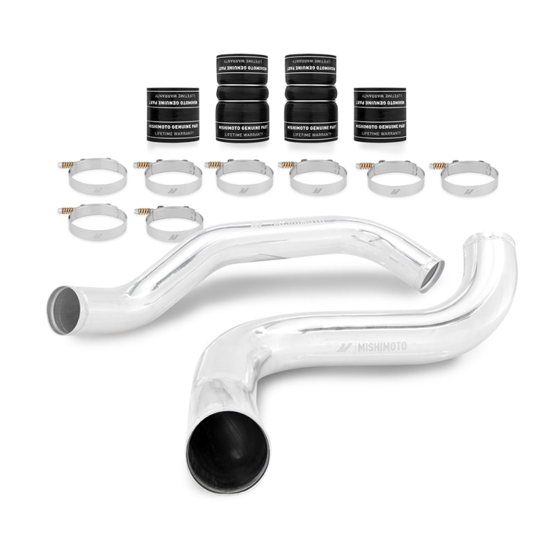 Mishimoto 99-03 Ford 7.3L Powerstroke Intercooler Pipe and Boot Kit – Polished Aluminum with Silicone DuraCore Boots